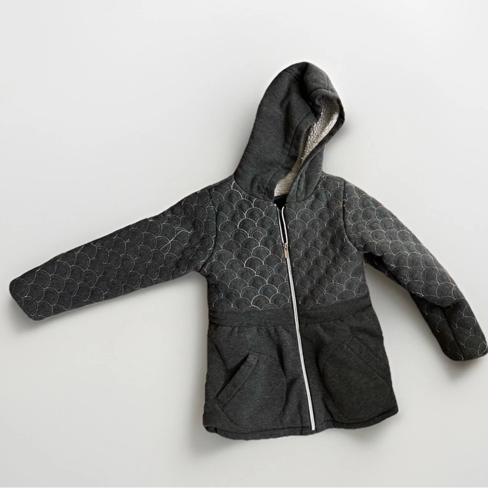 Limited Too Gray Quilted Jacket with Hood